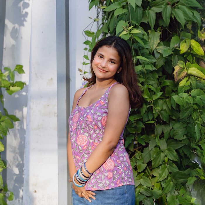 Sathi Hand Block Printed Camisole Top