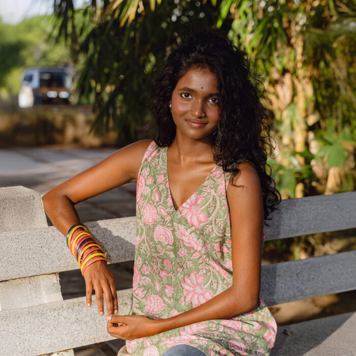 Sumathi Hand Block Printed Tunic Top